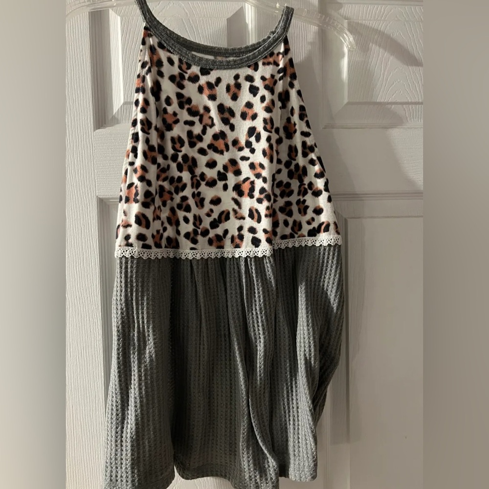 Cheetah tank top